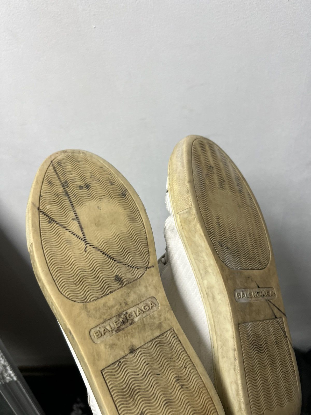 Balenciaga Balenciaga Arena High Top Leather Sneakers White Size 41 Size US 8 / EU 41 - 19 Thumbnail