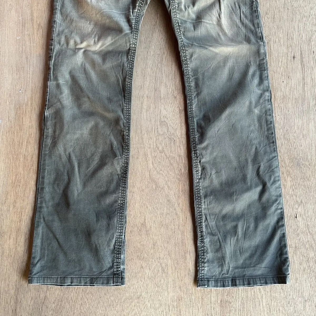 Global Work STEALS💥GLOBALWORK TROUSERS FADED MUDWASH MILITARY VTG PANTS Size US 33 - 4 Thumbnail