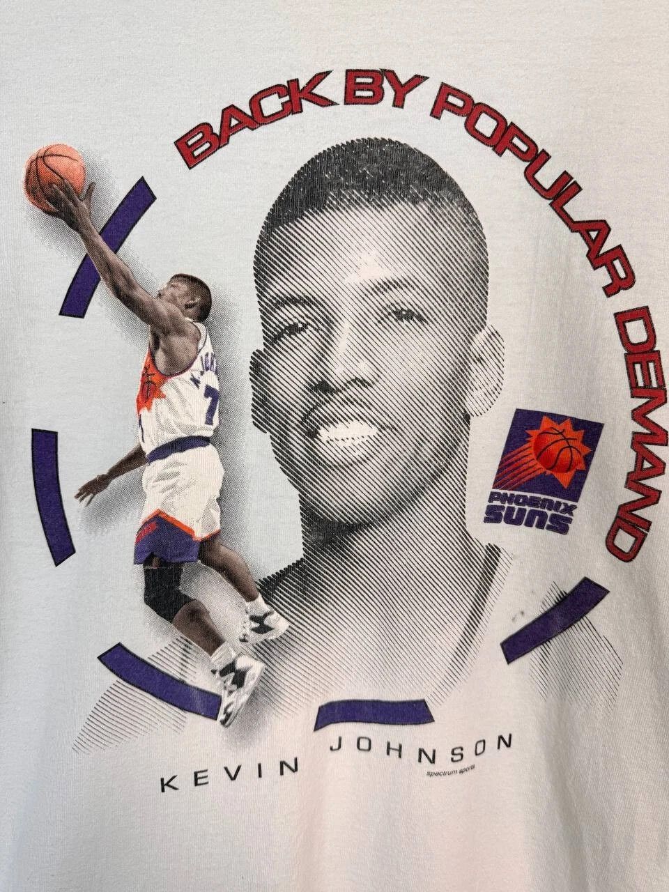Hanes Vintage Mens Phoenix Suns Kevin Johnson Jersey White Size L Size US L / EU 52-54 / 3 - 4 Thumbnail
