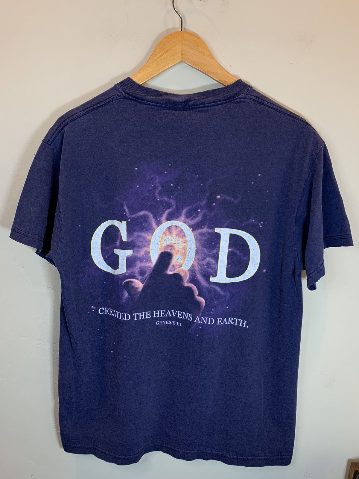 Vintage RARE* Vintage In The Beginning…. GOD Genesis 1:1 Jesus Shirt Size US M / EU 48-50 / 2 - 1 Thumbnail