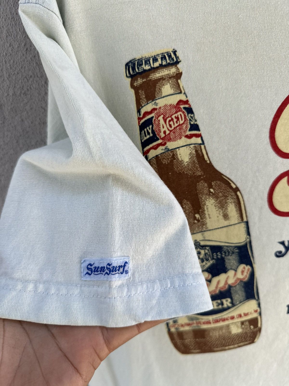 Sun Surf Vintage 90s Sun Surf Primo The Hawaiian Beer Faded Tee Size US M / EU 48-50 / 2 - 7 Thumbnail