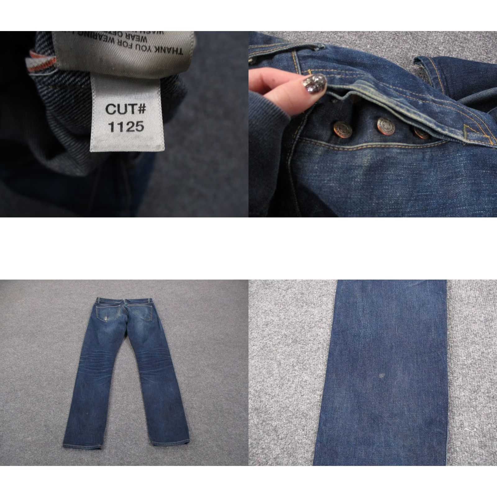 Imogene + Willie Imogene + Willie Jeans Mens 31 Blue Charlie Casual Classic Straight Work Country Denim Cotton 5-Pocket Design Straight USA Regular Button 33in Inseam Size US 31 - 9 Thumbnail