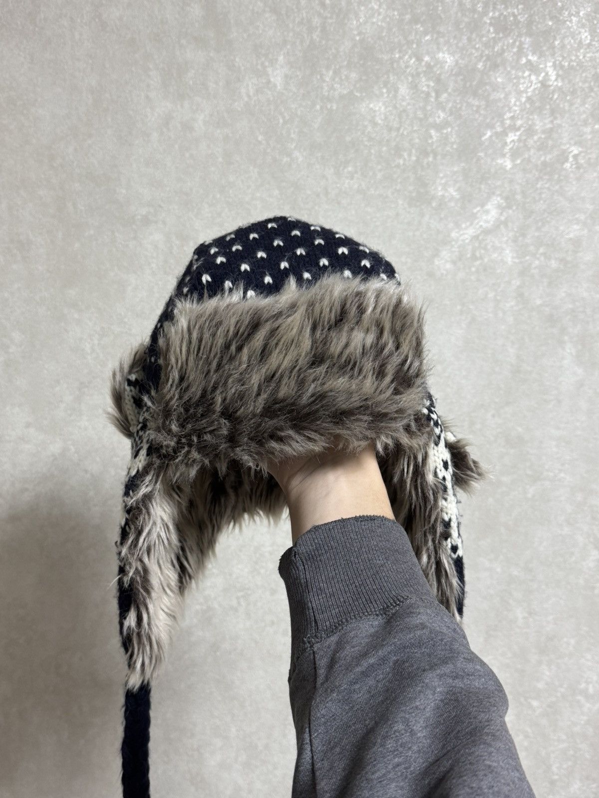 Hysteric Glamour × Vintage Vintage Hype Trapper winter Fur Y2K Fluffy Hat Ushanka Faux Size ONE SIZE - 6 Thumbnail