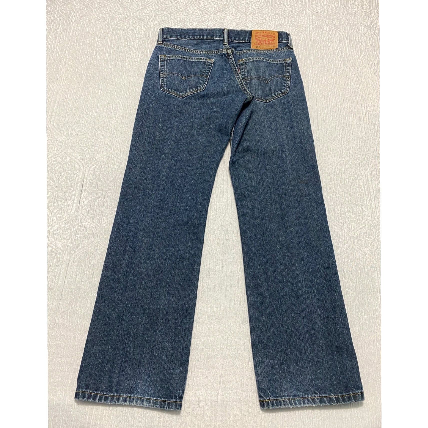 Levi's Levis 559 Jeans Men's Size 31×30 Blue Relaxed Straight 100% Cotton Size US 31 - 4 Thumbnail