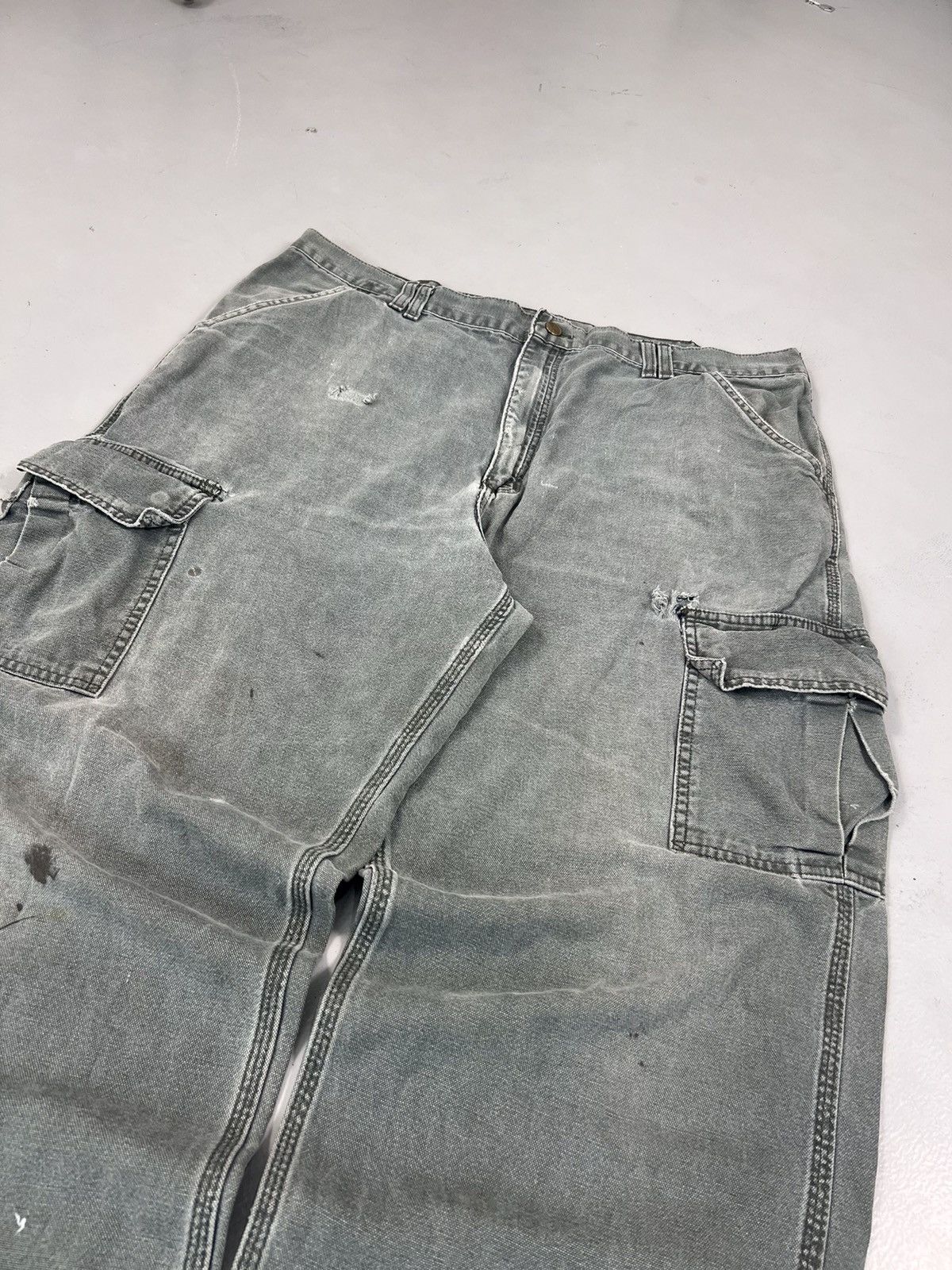 Carhartt Vintage Carhartt B1140 damaged cargo denim Size US 38 / EU 54 - 3 Thumbnail