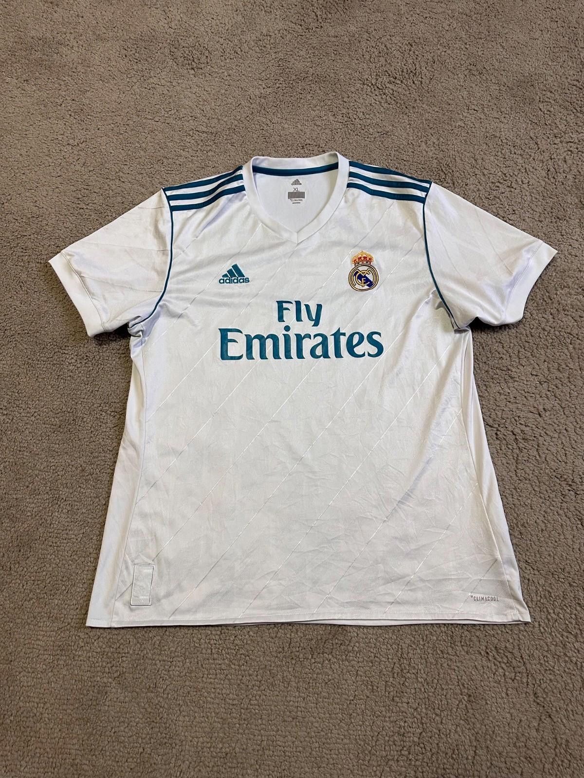 Adidas REAL MADRID 2017 2018 HOME SHIRT JERSEY ADIDAS AZ8059 sz XL Size US XL / EU 56 / 4 - 1 Thumbnail