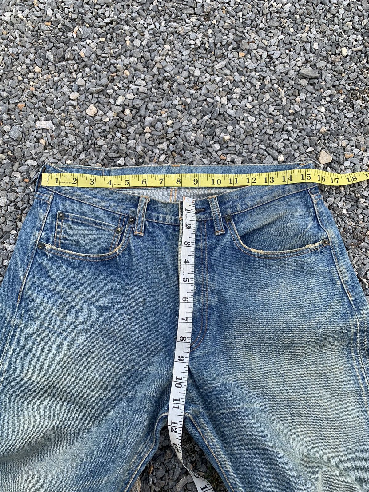 Japanese Brand VINTAGE URBAN RESEARCH SELVEDGE RUSTY JAPANESE DISTRESSED Size US 31 - 15 Thumbnail