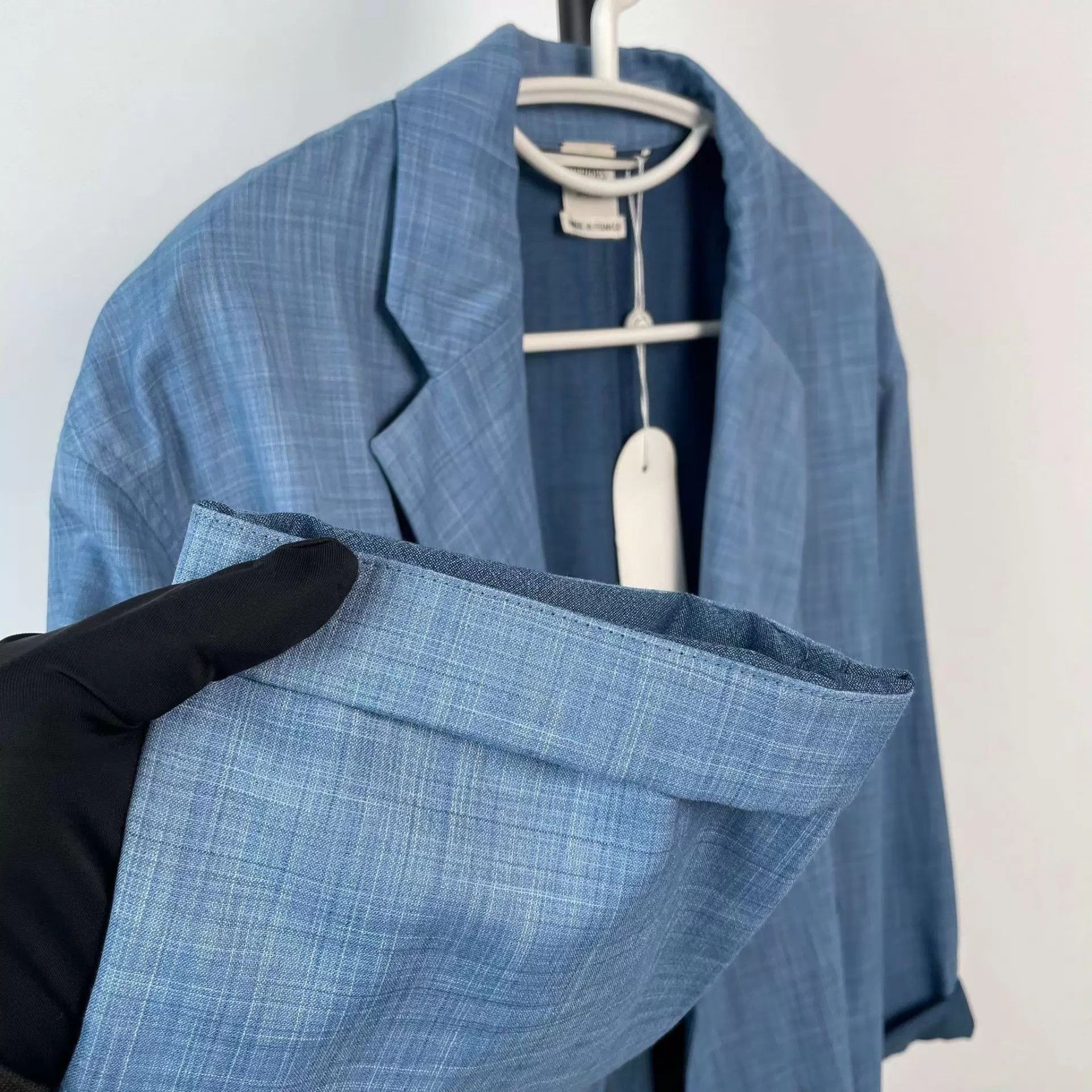 Hermes Hermès Blue Suit Jkt Robe 36/S Size XS / US 0-2 / IT 36-38 - 9 Thumbnail