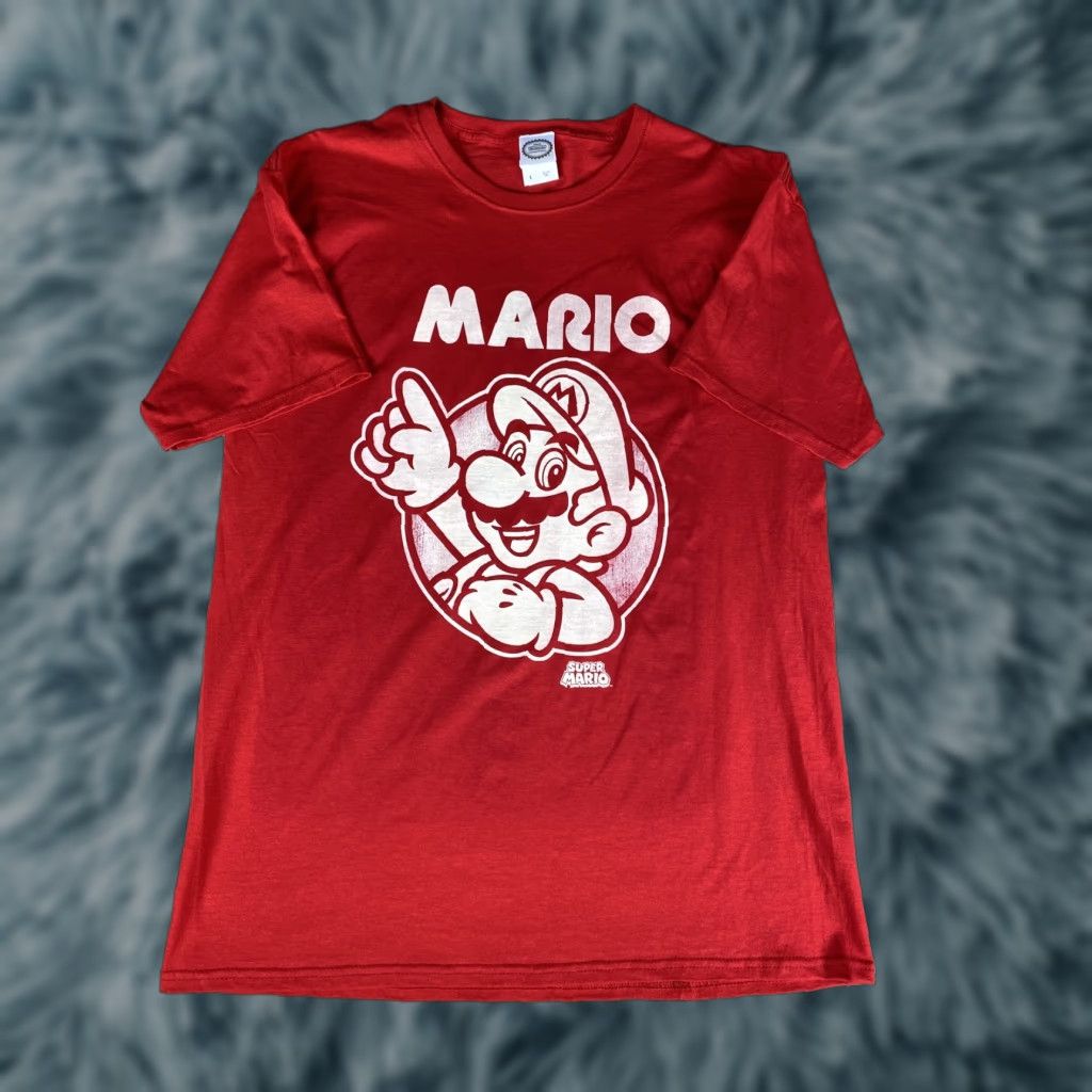 Nintendo Nintendo Official OEM Mario T Shirt Graphic Tee Super Mario Red L Mens Shirt Size US L / EU 52-54 / 3 - 1 Thumbnail