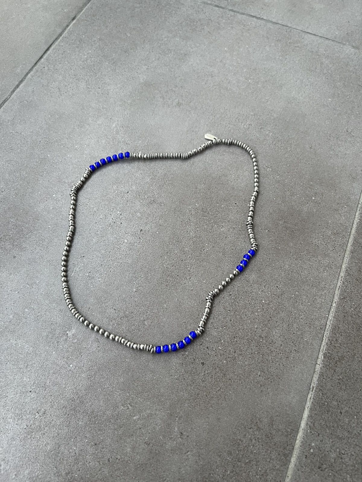 Paul Smith !DS! SS23 Paul Smith Beads Silver Blue Necklace Size ONE SIZE - 5 Thumbnail