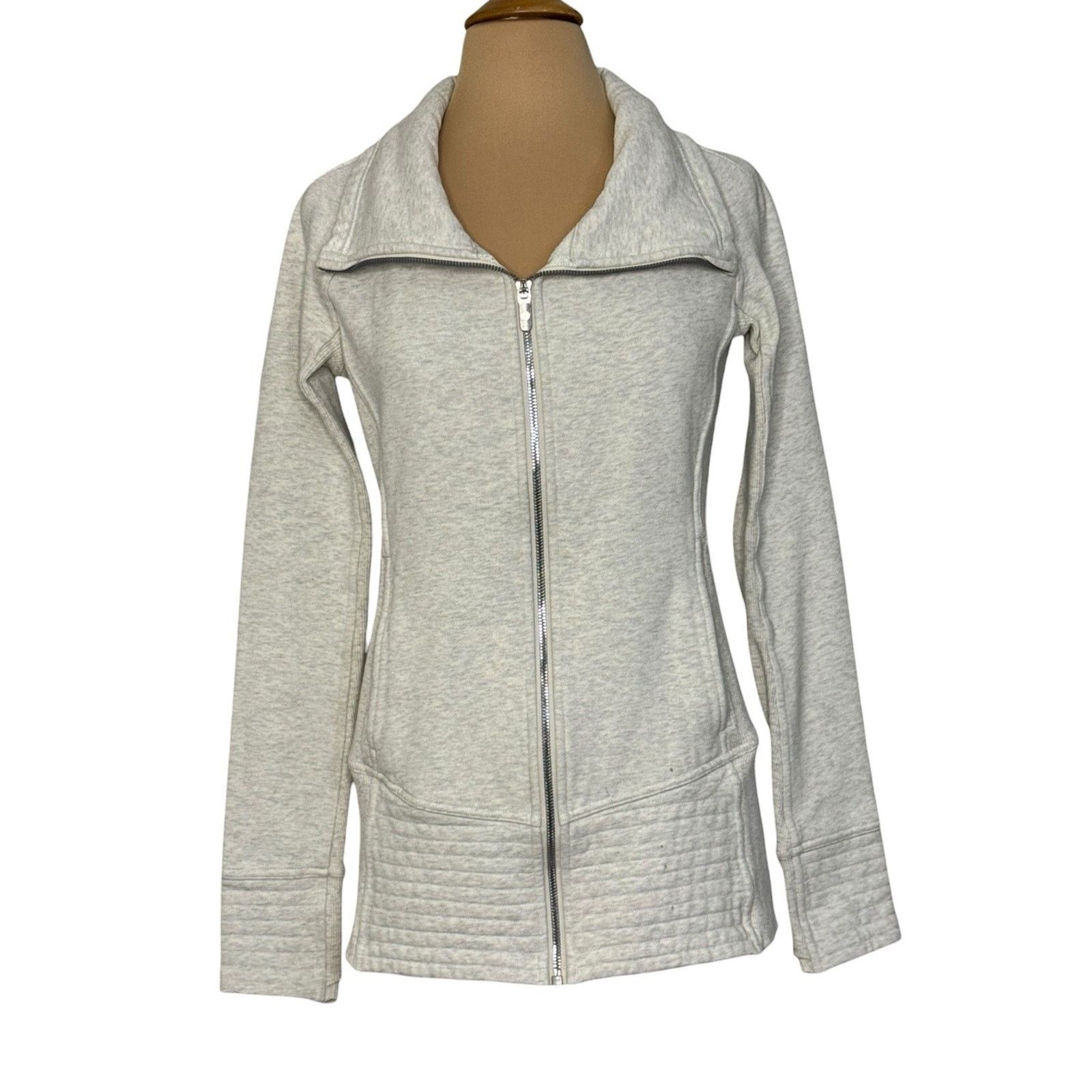 Lululemon LULULEMON Radiant Jacket Heathered Ivory Wunder Leggings 6 Size M / US 6-8 / IT 42-44 - 5 Thumbnail