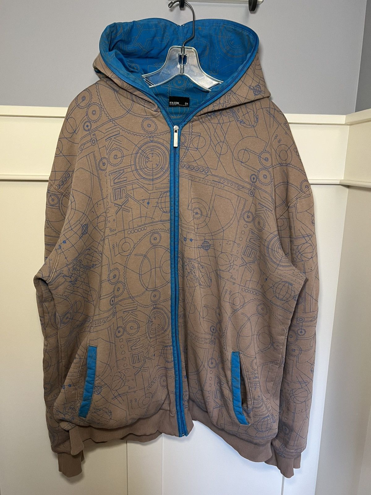 K1X Vintage K1X embroidered logo graffiti print full-zip hoodie Size US XXL / EU 58 / 5 - 1 Thumbnail