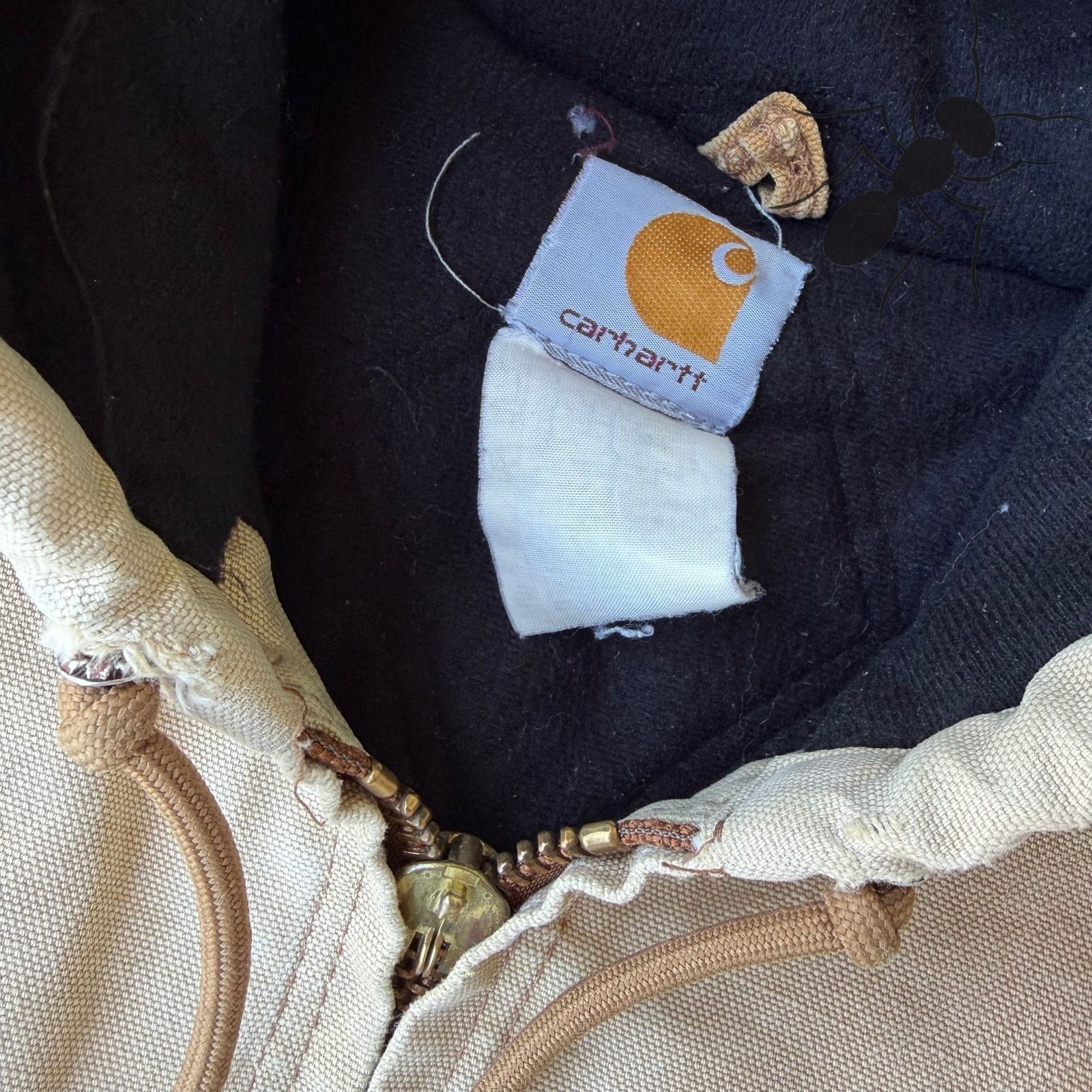 Carhartt × Vintage Carhartt faded brown hooded work wear jacket Size US XL / EU 56 / 4 - 5 Thumbnail