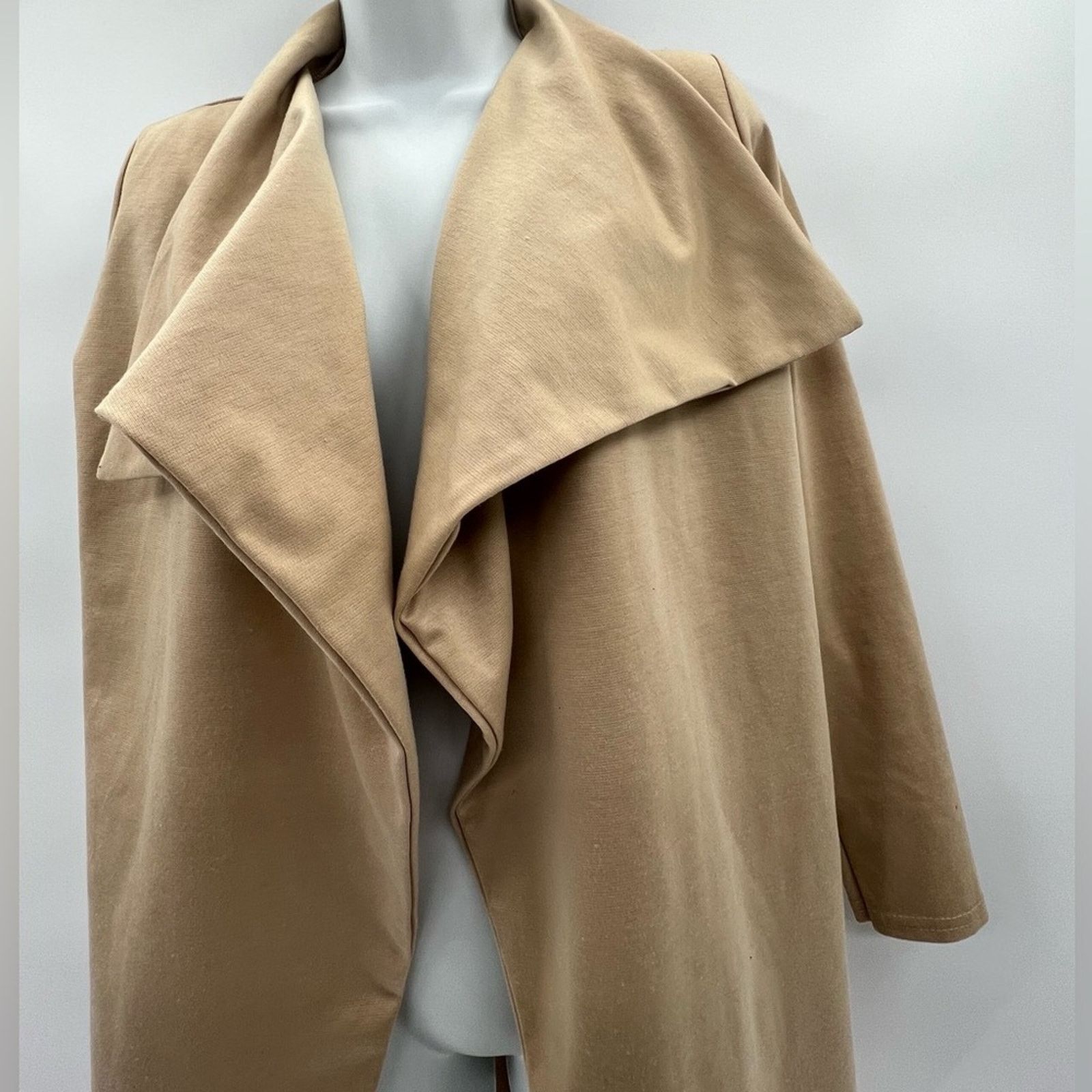 Boohoo Boohoo Camel Waterfall Jacket Size 2 Size XS / US 0-2 / IT 36-38 - 2 Thumbnail