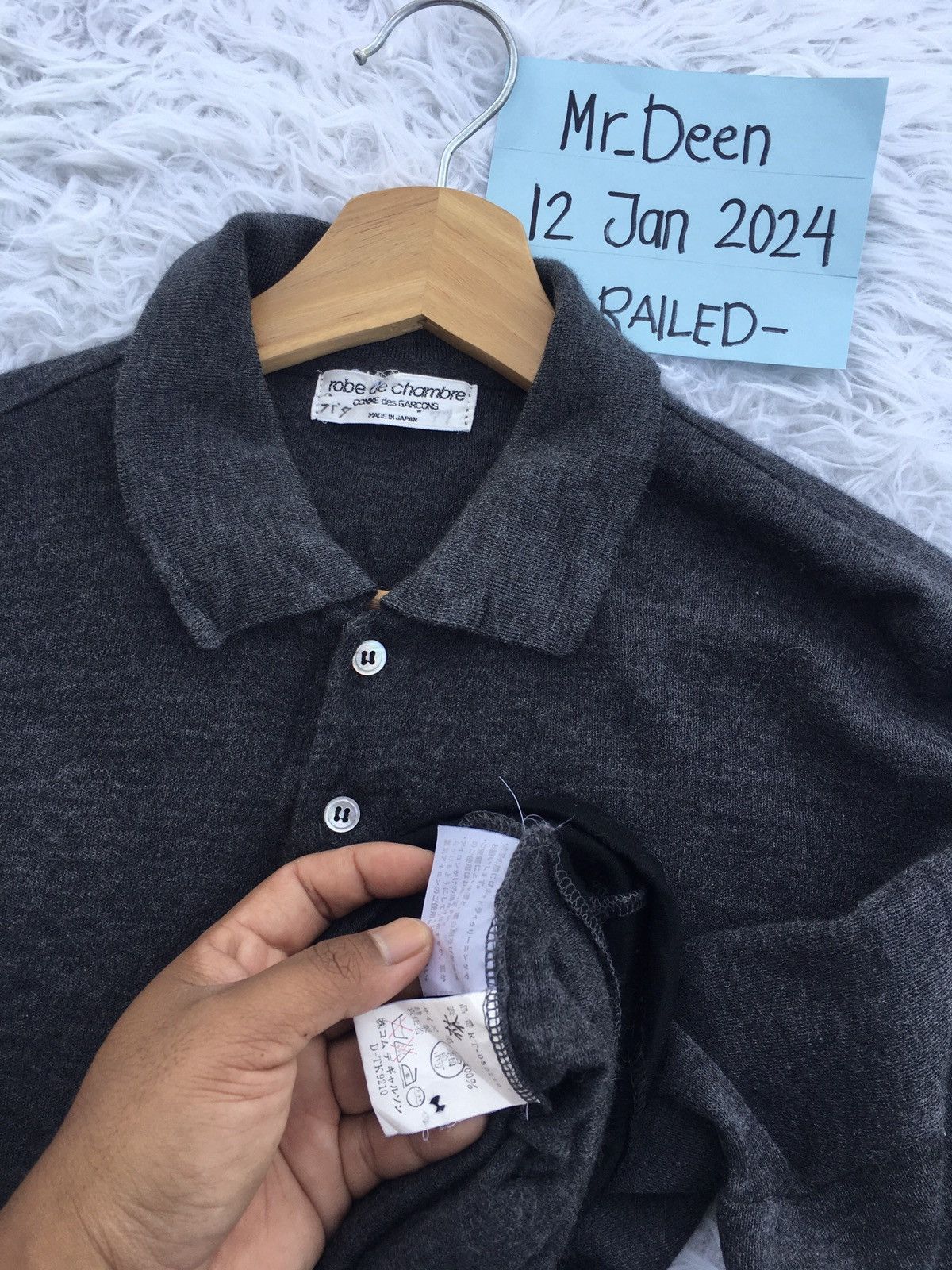 Comme des Garcons Vtg 90s Robe de Chambre Comme des Garcons wool Long sleeve Size US L / EU 52-54 / 3 - 11 Thumbnail