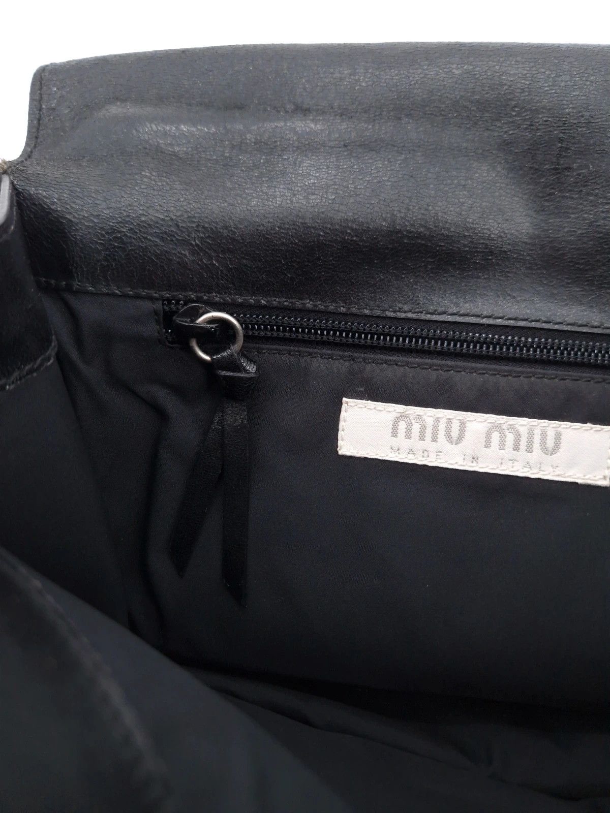 Miu Miu MIU MIU FW99 Black Leather Structured Bag Size ONE SIZE - 5 Thumbnail