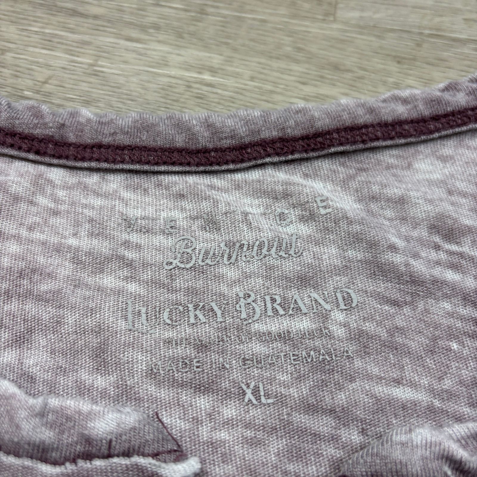 Lucky Brand Lucky Brand Venice Burnout Notch Neck Henley Shirt Men's XL Size US XL / EU 56 / 4 - 6 Thumbnail