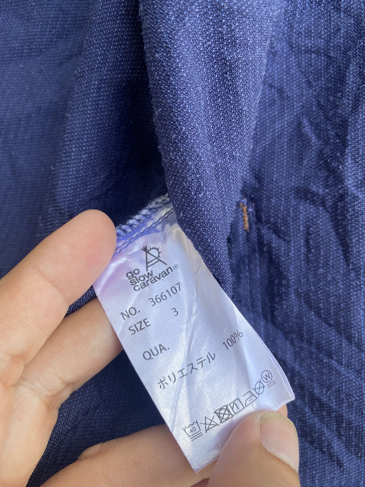 go slow caravan Go Slow Caravan indigo blue workwear shirts button up size 3 Size US L / EU 52-54 / 3 - 6 Thumbnail