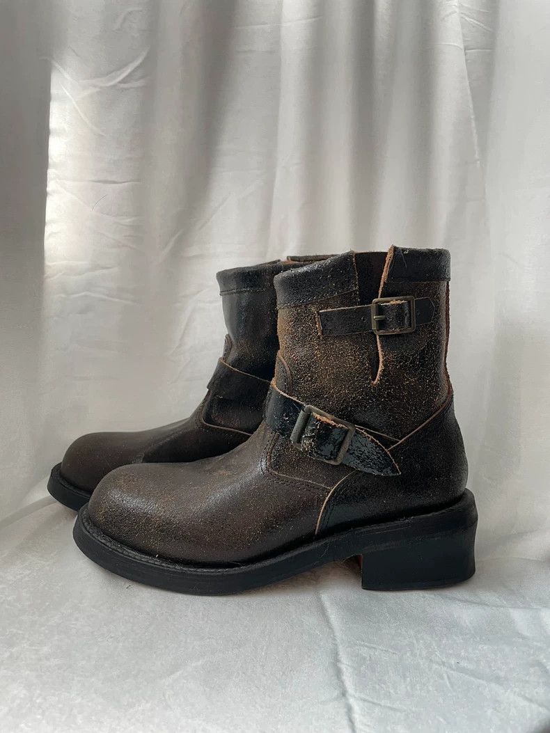 Junya Watanabe Junya Watanabe Medieval women's brown leather engineer boot Size US 7.5 / IT 37.5 - 2 Thumbnail