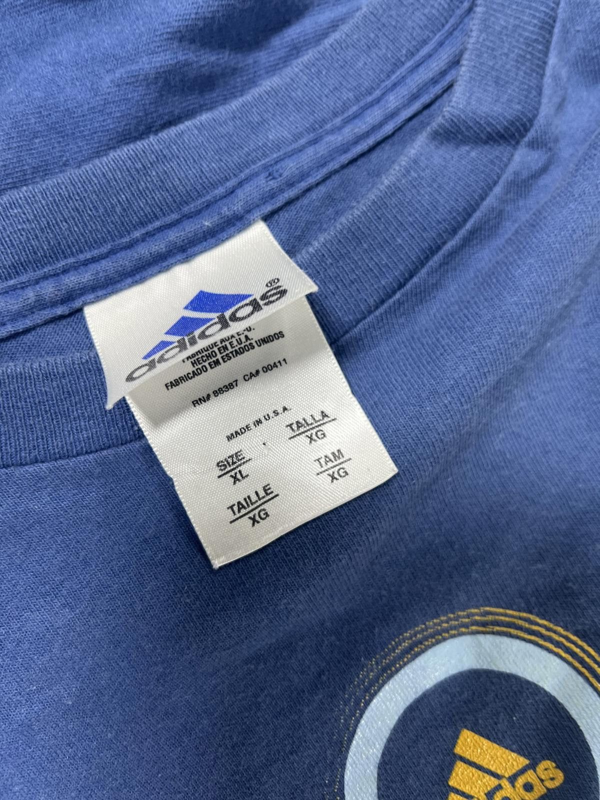 Adidas Adidas Blue Logo T-Shirt Size XL Size US XL / EU 56 / 4 - 8 Thumbnail