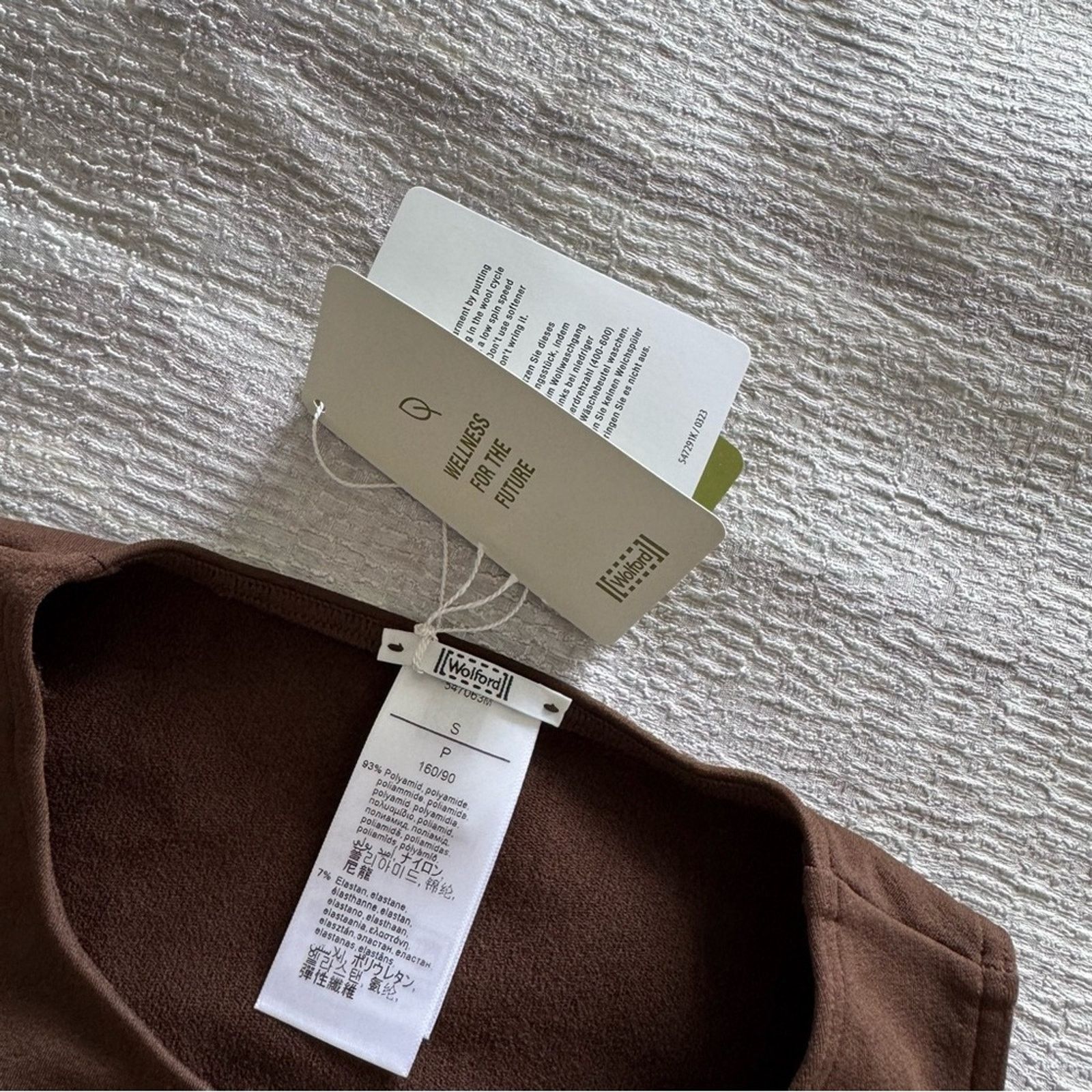 Wolford NWT! Wolford Women's Brown Ruched Crop Top, Size S Size S / US 4 / IT 40 - 5 Thumbnail