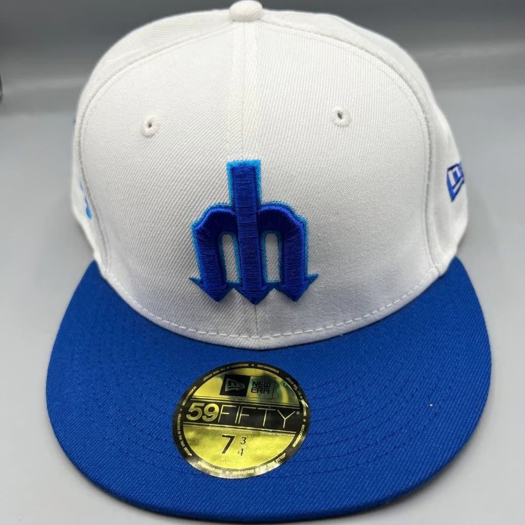 New Era Seattle Mariners Hat Men 7 3/4 59Fifty New Era Fitted Cap Size ONE SIZE - 3 Thumbnail