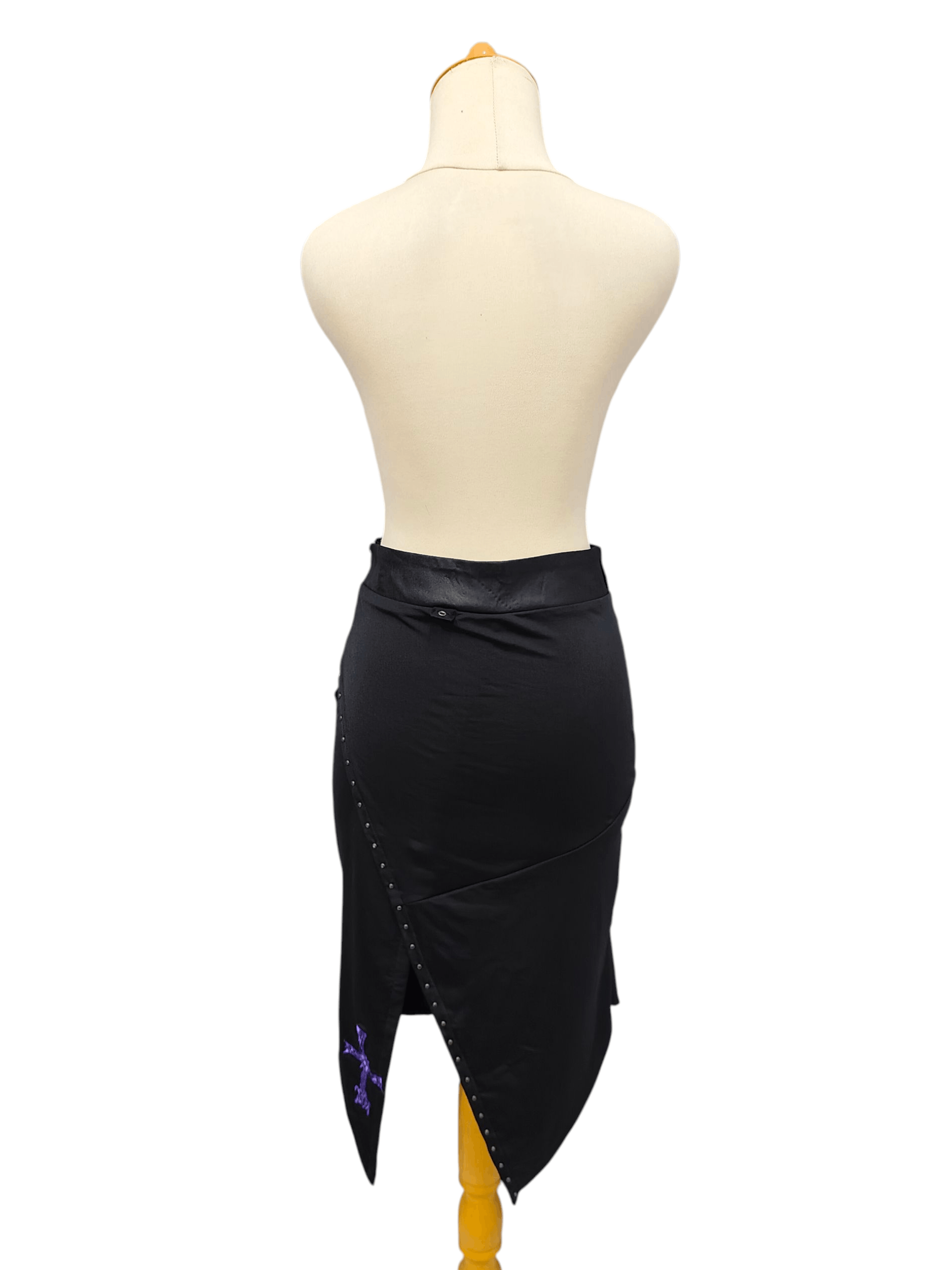 Seditionaries ❤️‍🔥Ozz On 🇯🇵 Asymmetric Gothic Mesh Stud Vkei Skirt Size 29" - 5 Thumbnail