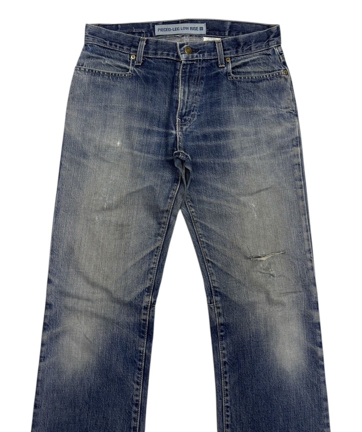 If Six Was Nine × Japanese Brand × Le Grande Bleu (L.G.B.) GAP PIECED LEG LOW RISE DENIM JEANS Size US 32 / EU 48 - 5 Thumbnail