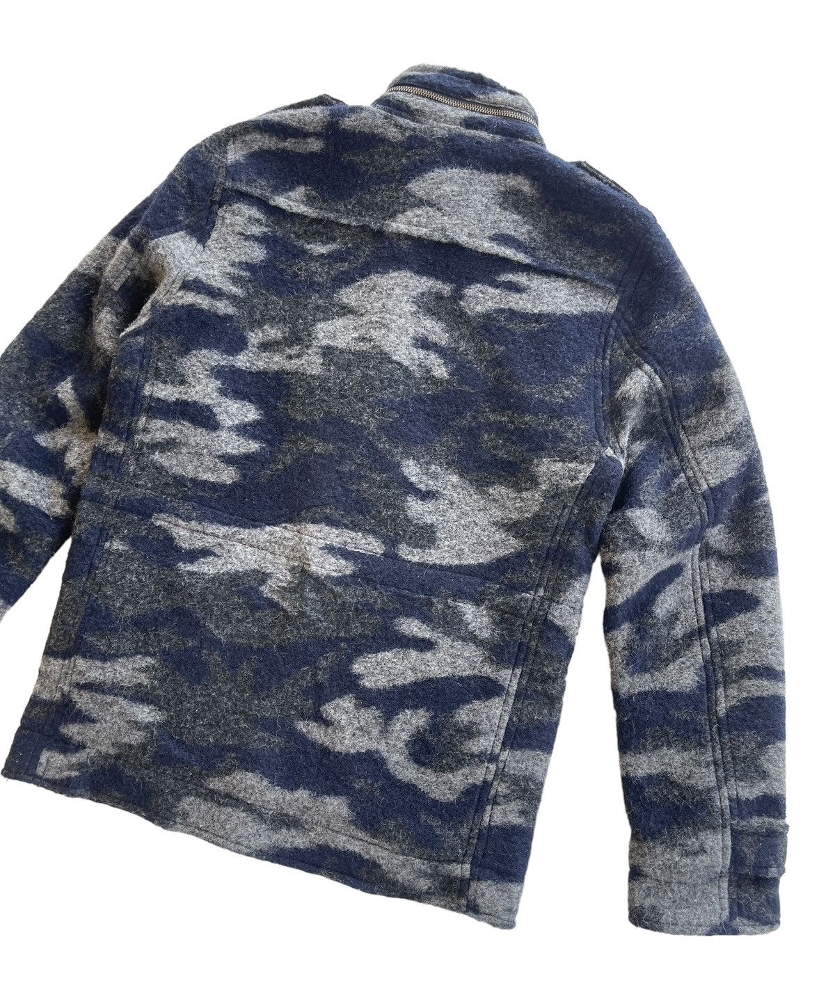 291295=Homme 291295 Homme Wool Camouflage Jacket Size US M / EU 48-50 / 2 - 6 Thumbnail