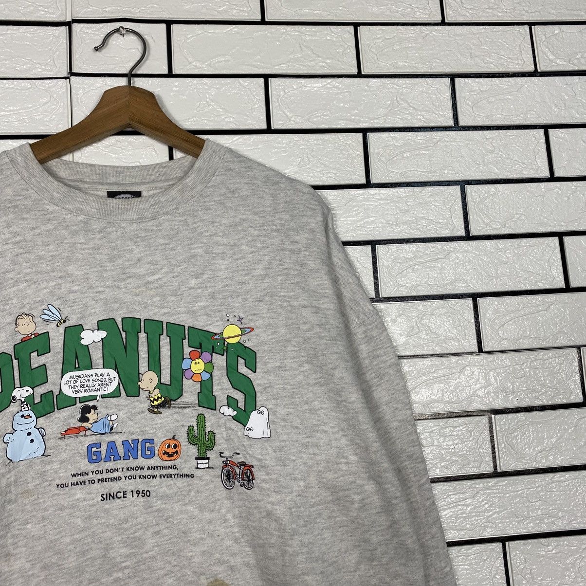 Japanese Brand 📌Vintage Sweatshirt Peanuts Big Logo Cartoon Size US S / EU 44-46 / 1 - 7 Thumbnail
