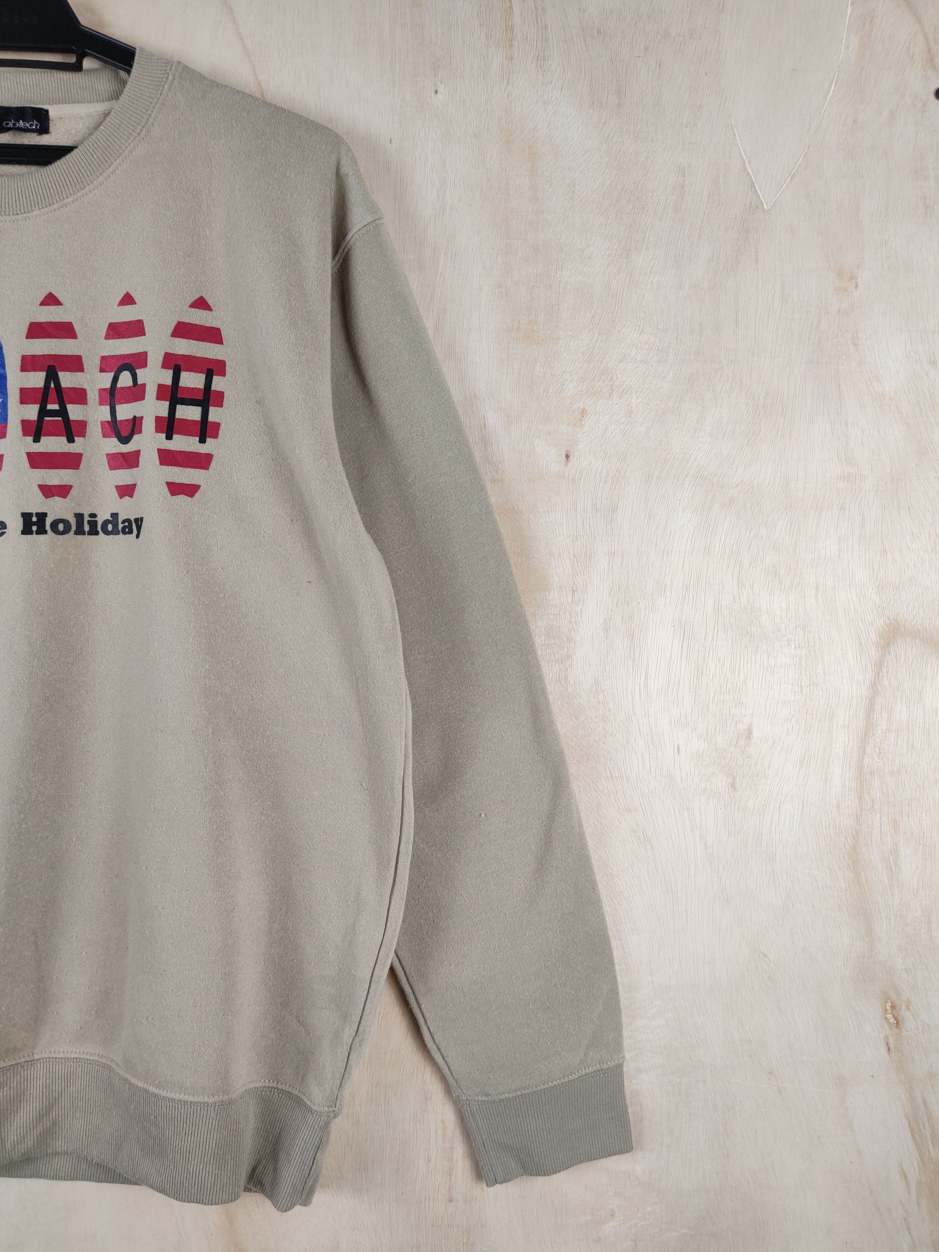 Japanese Brand Abtech seaside holiday Brown Sweatshirts #S2581 Size US M / EU 48-50 / 2 - 6 Thumbnail