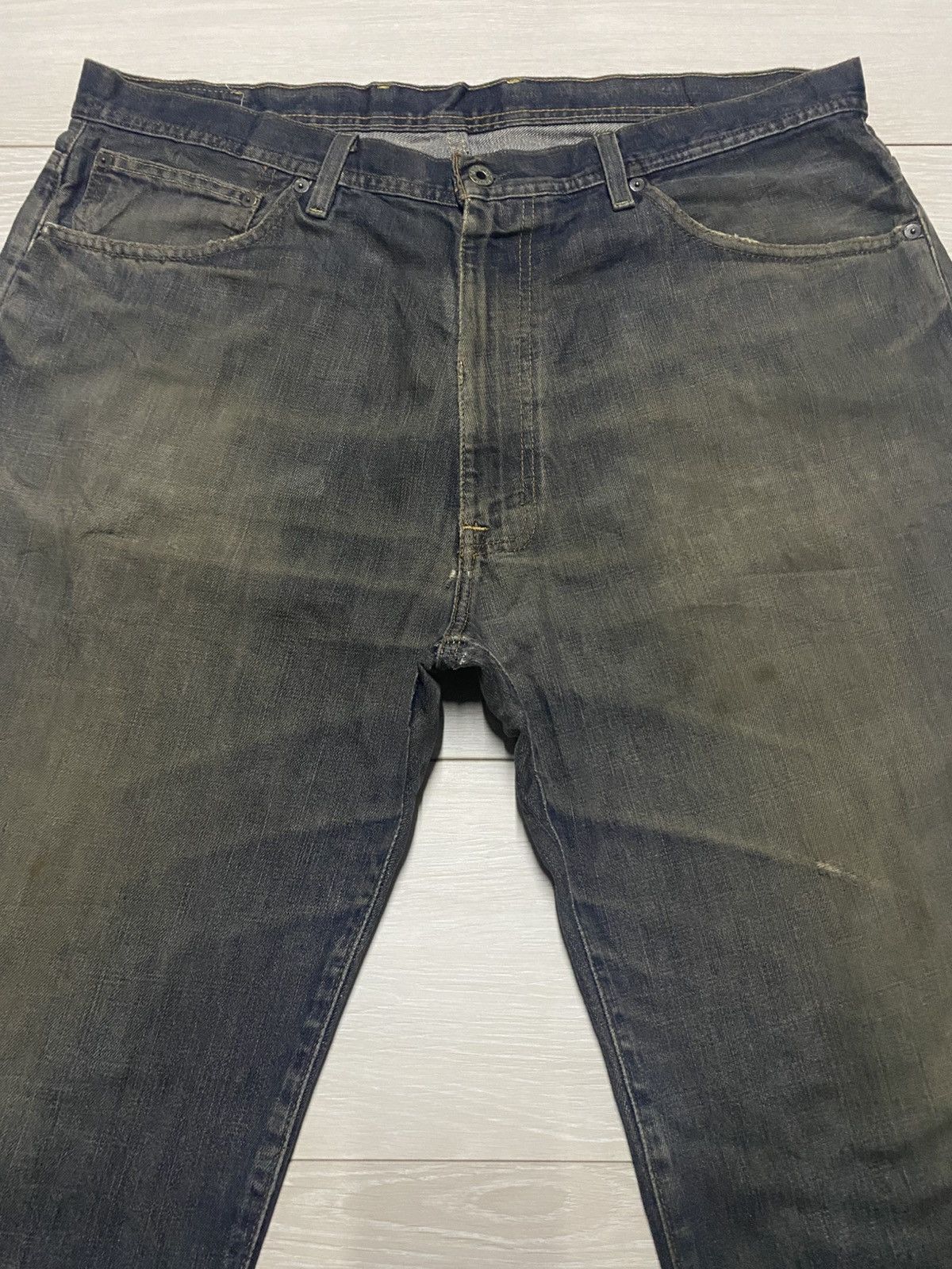 Polo Ralph Lauren W40 Polo Ralph Laurent Mud Wash Repair Baggy Jeans Size US 40 / EU 56 - 10 Thumbnail