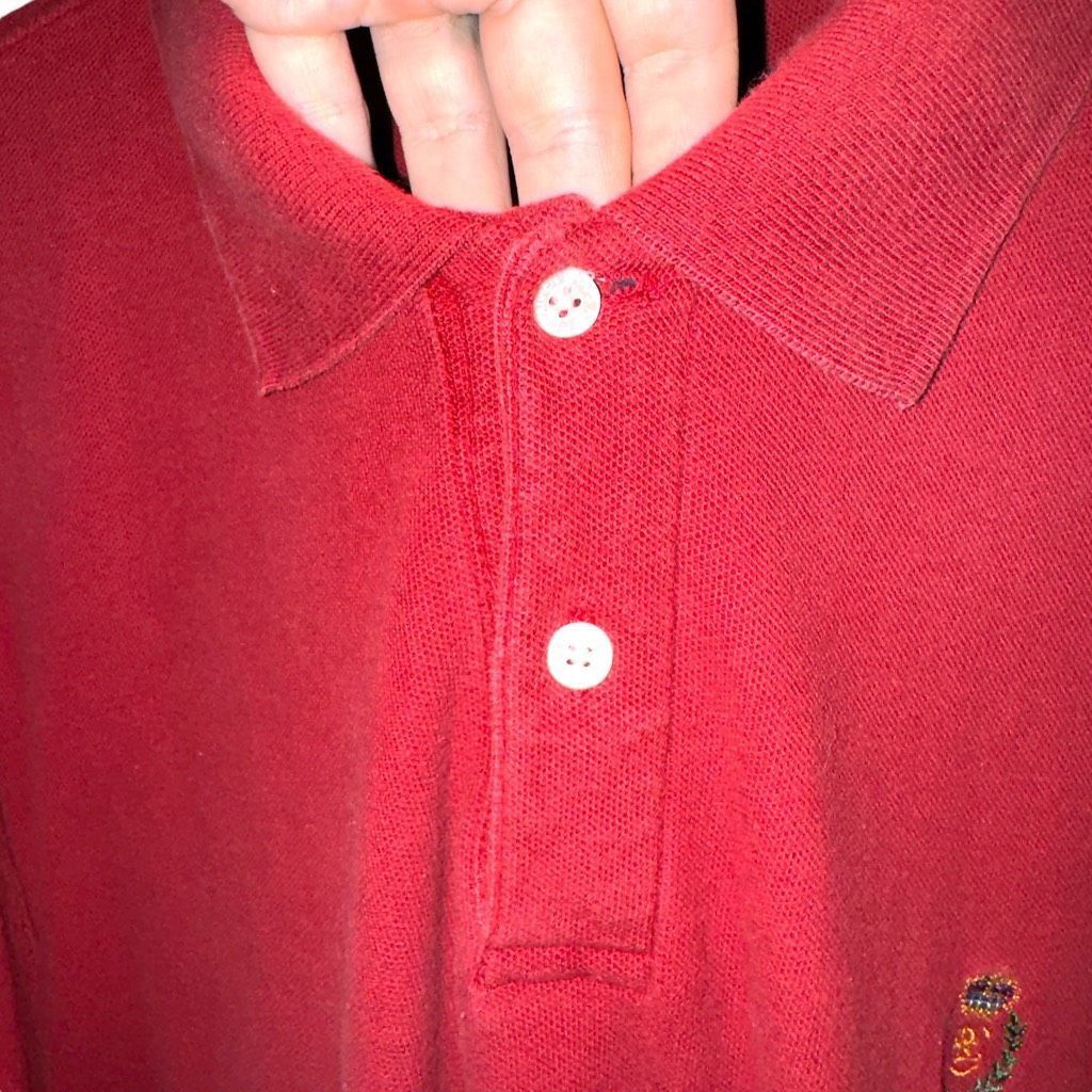 Polo Ralph Lauren 90s Chaps Ralph Lauren Ralph Red Pique Polo Shirt Size 2XLT Size US XXL / EU 58 / 5 - 3 Thumbnail
