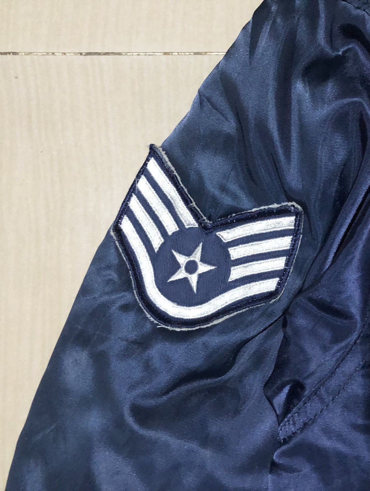 Vintage Vtg USAF Houston MA-1 Bombers Flight Jacket Size US L / EU 52-54 / 3 - 8 Thumbnail