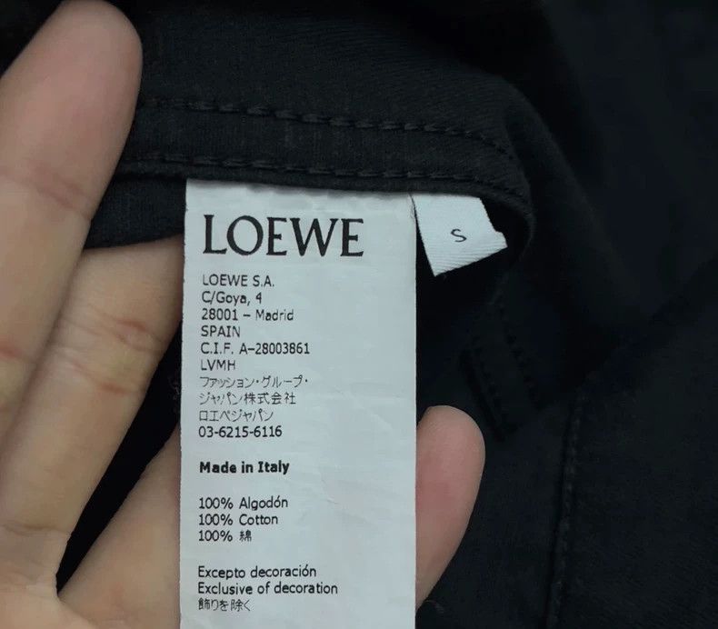 Loewe LOEWE Water-washed embroidered Logo work jacket Size S / US 4 / IT 40 - 3 Thumbnail