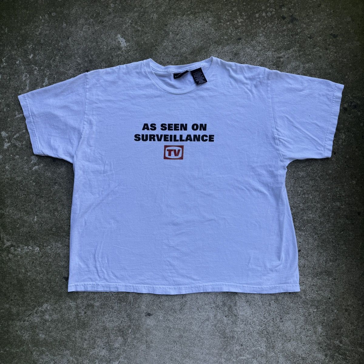 Vintage Vintage As Seen On TV Surveillance Tee Thrashed ERD Grunge Size US XXL / EU 58 / 5 - 1 Thumbnail