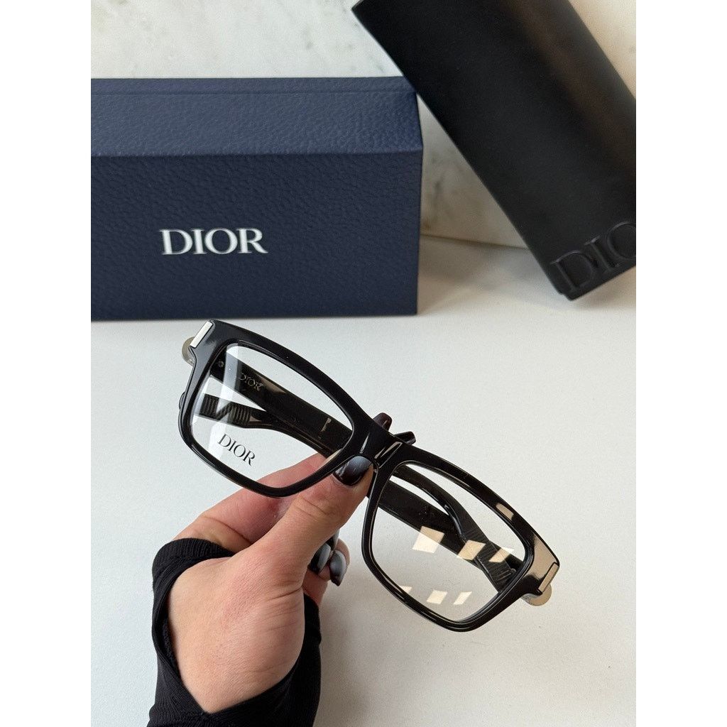 Dior NEW Dior CDIconO S1I Unisex Eyeglasses Frames in Black Size ONE SIZE - 8 Thumbnail