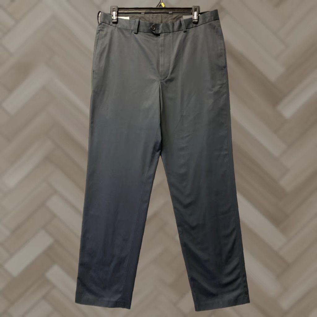 Nordstrom VINTAGE Nordstrom Chino Pants Mens 36x34 Black Flat Front Basic / Preppy 127-14 Mens Size US 36 / EU 52 - 1 Thumbnail