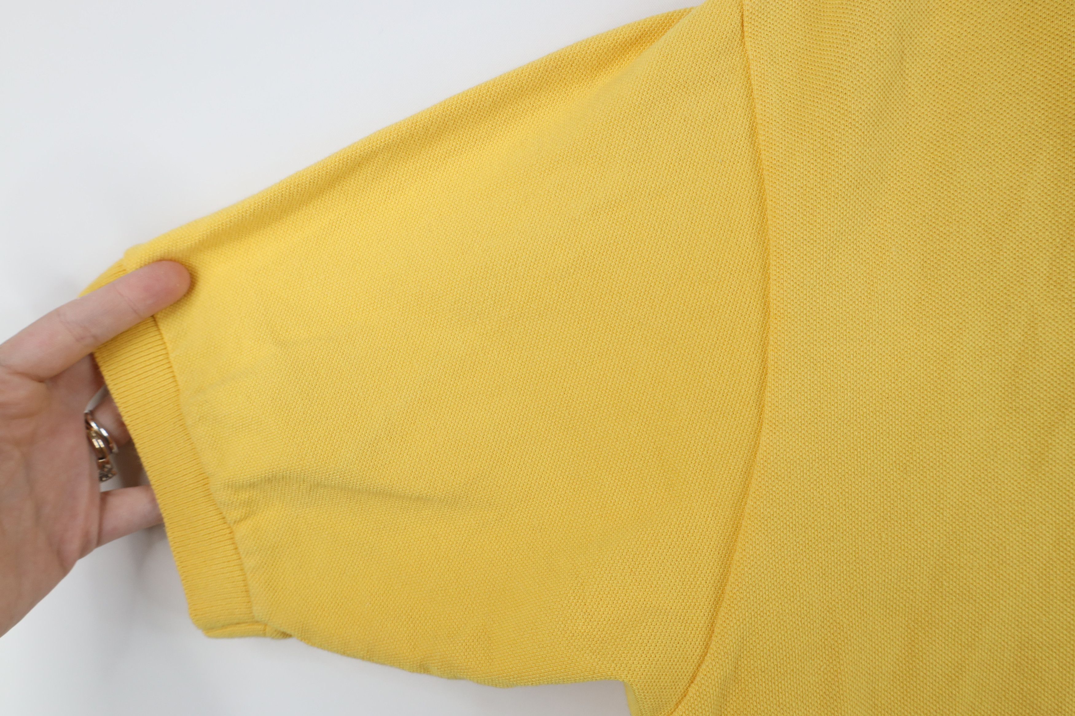 Ralph Lauren Vintage 90s Ralph Lauren Pique Cotton Golf Polo Shirt Yellow Size US M / EU 48-50 / 2 - 7 Thumbnail