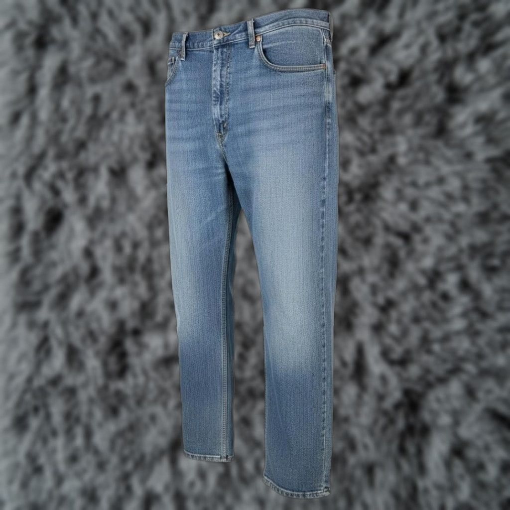 Levi's Levi's 505 Jeans Mens Regular Straight Zip Fly Light Blue 38x32 Denim Stretch logo Pockets Size US 38 / EU 54 - 1 Thumbnail
