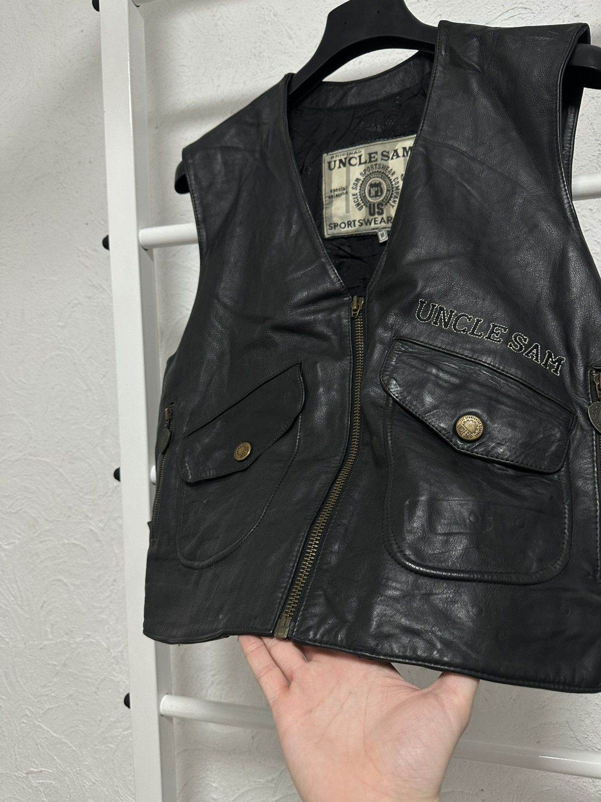 Other Uncle Sam Avant-Garde Leather Vest M Size Moto Jacket Size US M / EU 48-50 / 2 - 3 Thumbnail