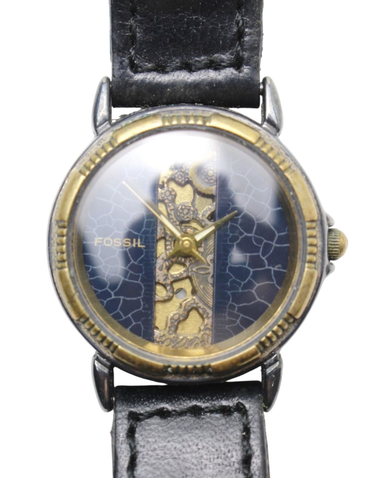 Vintage 2000S FOSSIL GEARLACE - SKELETONIZED MIDNIGHT QUARTZ WATCH Size ONE SIZE - 1 Thumbnail