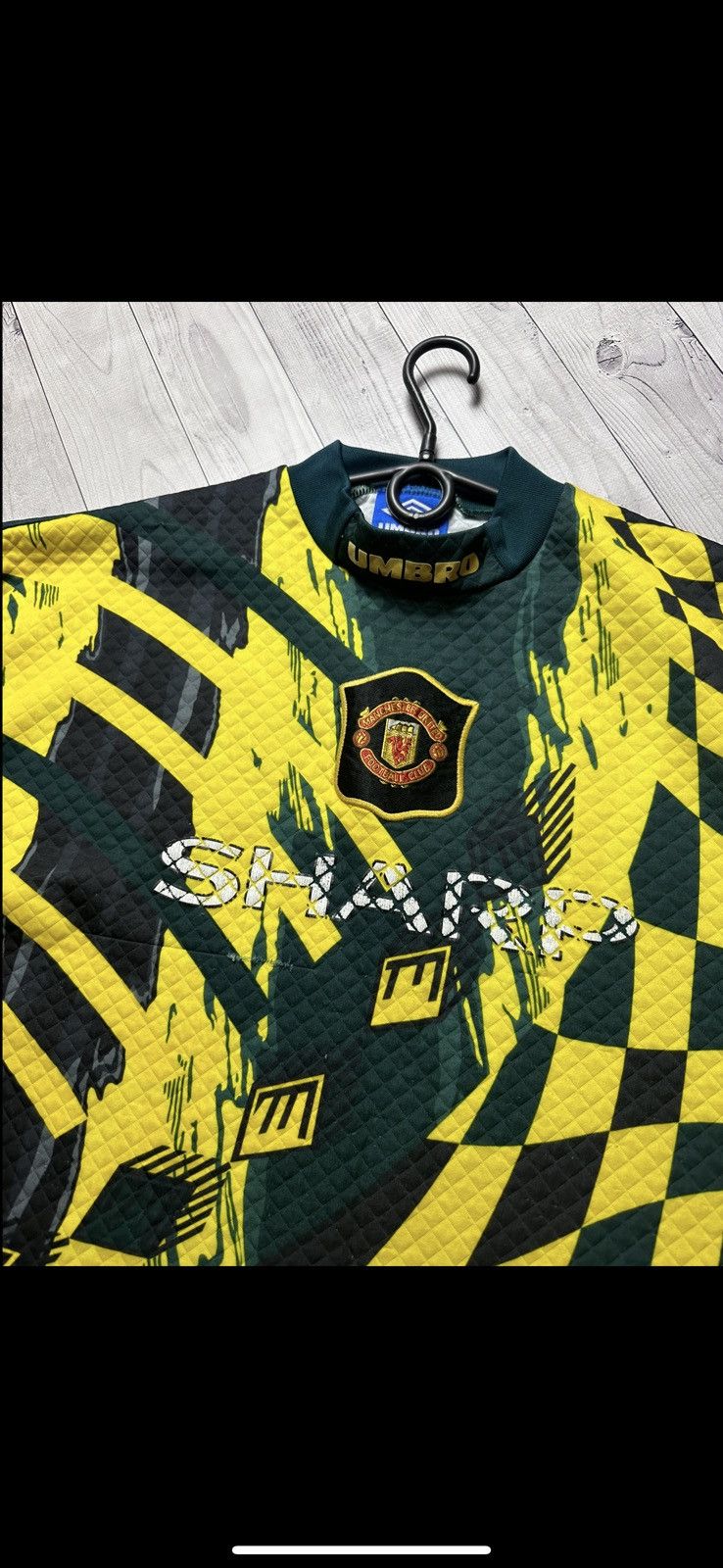 Umbro Vintage Goalkeeper Manchester United soccer jersey rare M Size US M / EU 48-50 / 2 - 4 Thumbnail