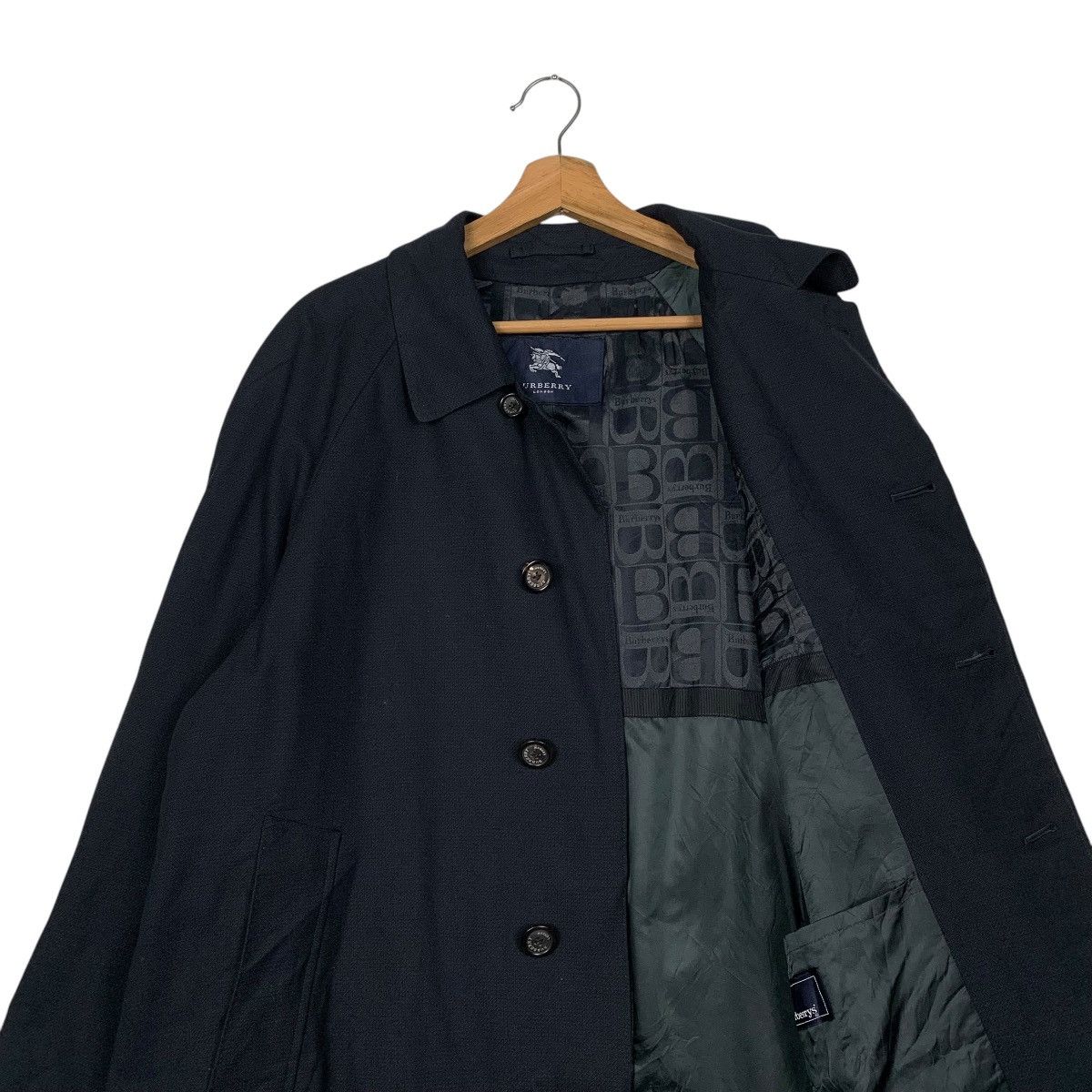 Burberry Vintage Burberry London Wool Trench Coat Size US L / EU 52-54 / 3 - 11 Thumbnail