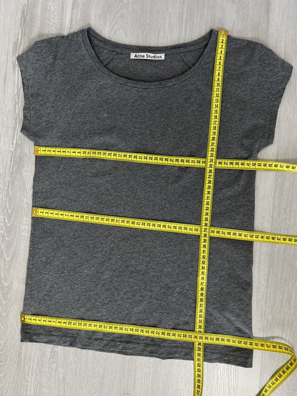 Acne Studios ACNE Studios Women's T-SHIRT Cotton Grey Size S Size S / US 4 / IT 40 - 12 Thumbnail