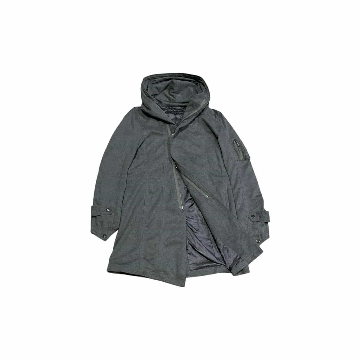 Japanese Brand × Schlussel × Tornado Mart 🔥Japanese Y2K Schlussel Assassins Jacket Assymetric Hooded Size US L / EU 52-54 / 3 - 6 Thumbnail