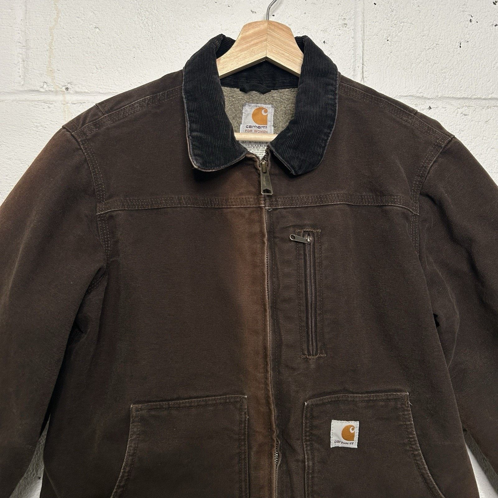 Carhartt Vintage Carhartt Sherpa-Lined Ridge Coat “Dark Brown” WC061 Size S / US 4 / IT 40 - 3 Thumbnail