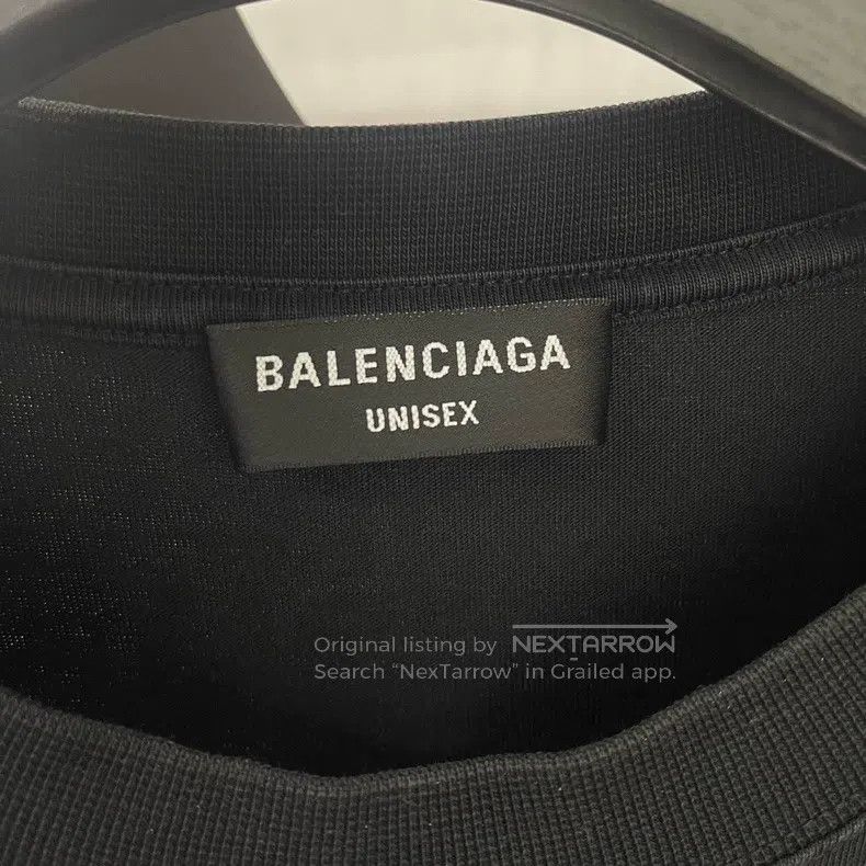 Balenciaga Balenciaga Wheat Logo Embroidered Printed Short Sleeve Size US L / EU 52-54 / 3 - 3 Thumbnail