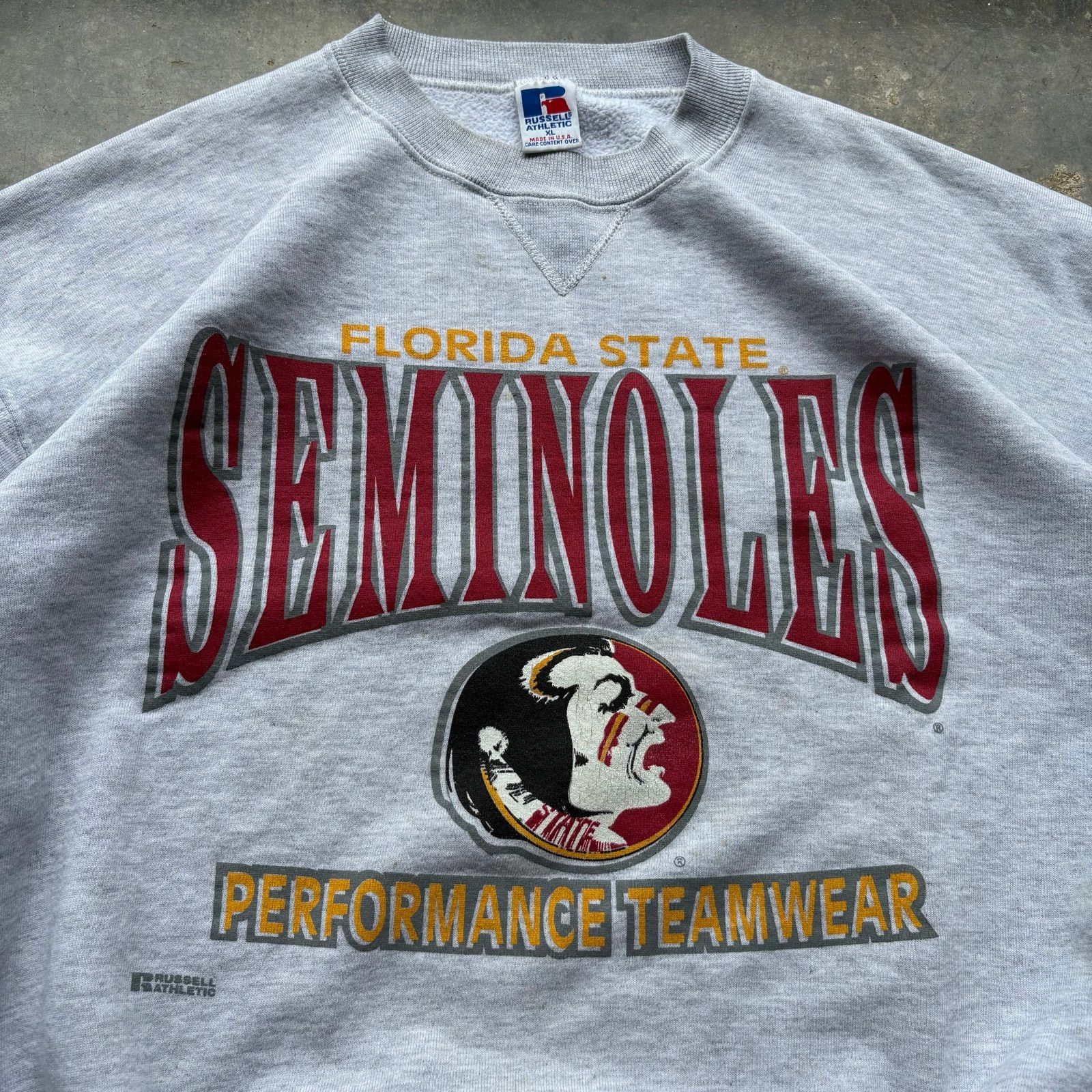 NCAA Crazy Vintage 90s Florida State Seminoles Sweatshirt XL Size US XL / EU 56 / 4 - 2 Thumbnail