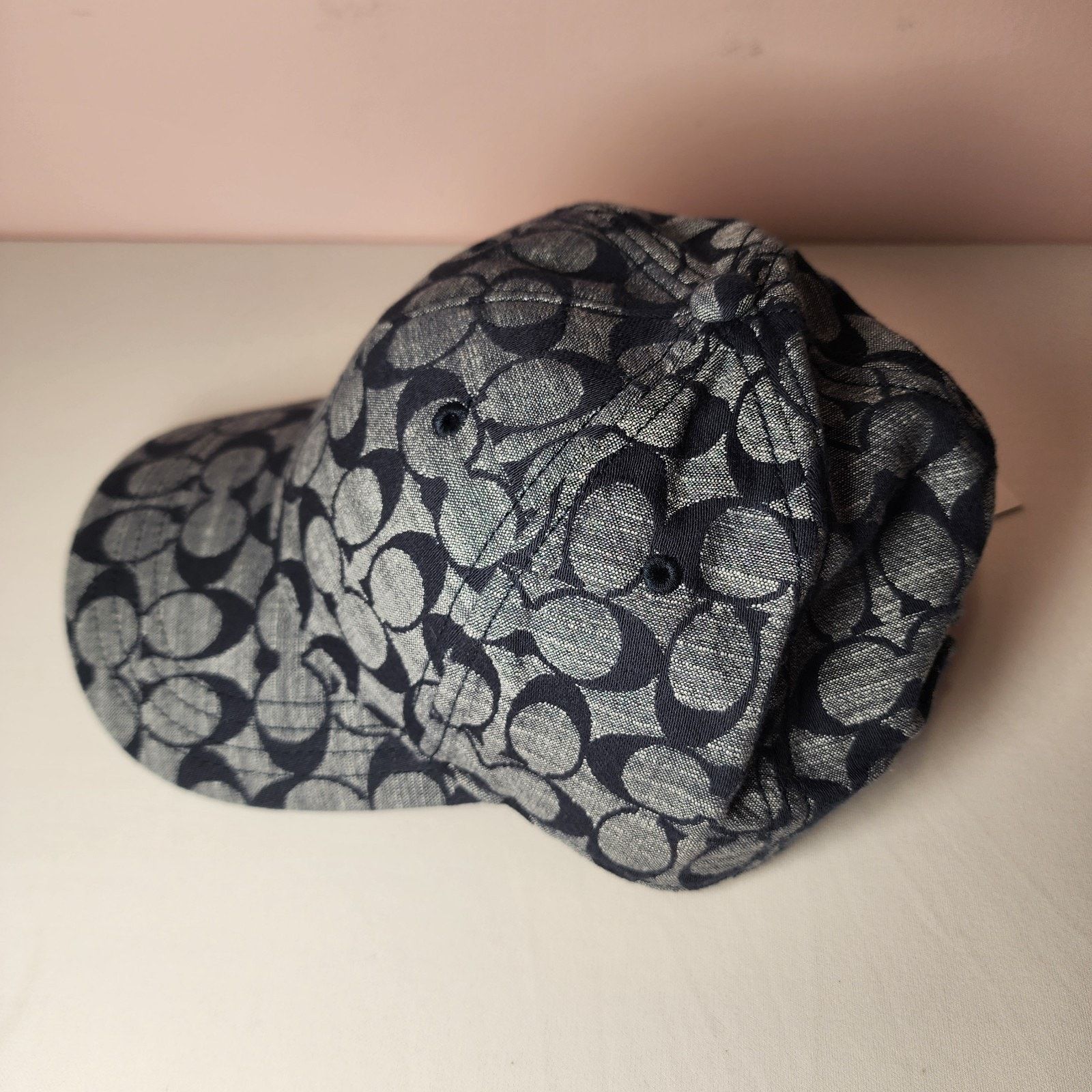 Coach Coach C6679 Blue Denim Chambray Adjustable Baseball Cap Hat Size ONE SIZE - 3 Thumbnail